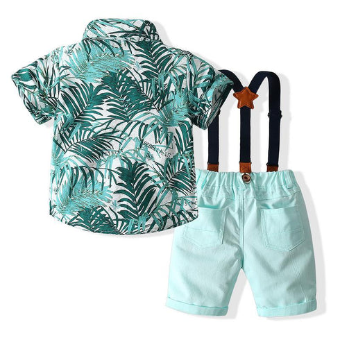 Children's Leaf Shirt Shorts Set